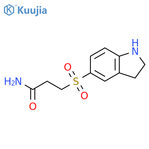 3-indolin-5-ylsulfonylpropanamide structure