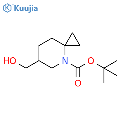 tert-butyl 6-(hydroxymethyl)-4-azaspiro[2.5]octane-4-carboxylate structure