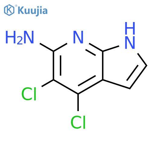 4,5-dichloro-1H-pyrrolo[2,3-b]pyridin-6-amine structure