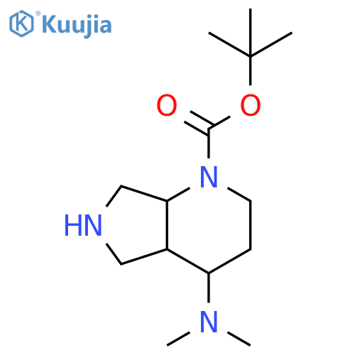 tert-butyl 4-(dimethylamino)-2,3,4,4a,5,6,7,7a-octahydropyrrolo[3,4-b]pyridine-1-carboxylate structure