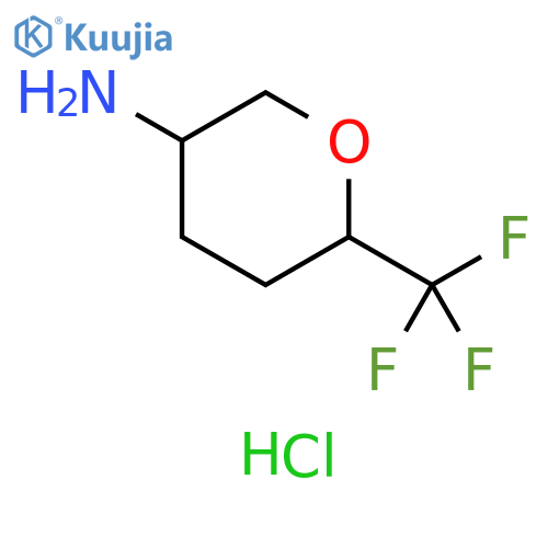 6-(trifluoromethyl)tetrahydropyran-3-amine hydrochloride structure
