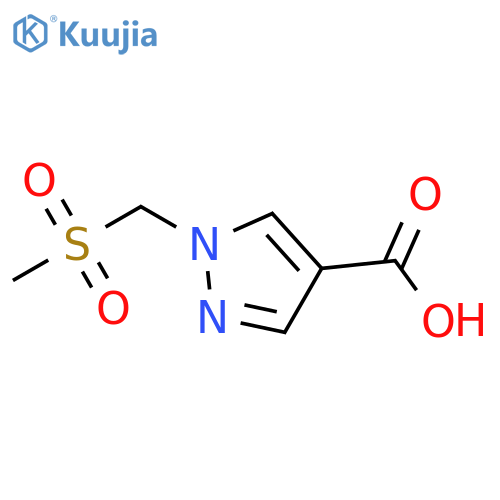 1-(methylsulfonylmethyl)pyrazole-4-carboxylic acid structure