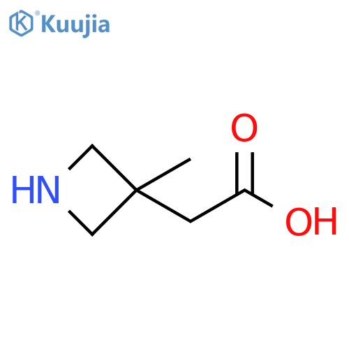2-(3-methylazetidin-3-yl)acetic acid structure
