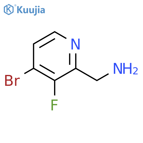 (4-bromo-3-fluoro-2-pyridyl)methanamine structure