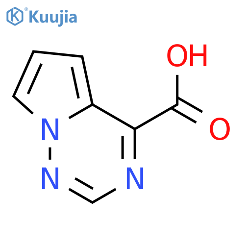 Pyrrolo[2,1-f][1,2,4]triazine-4-carboxylic acid structure