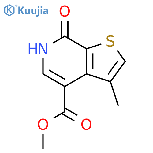 methyl 7-hydroxy-3-methyl-thieno[2,3-c]pyridine-4-carboxylate structure