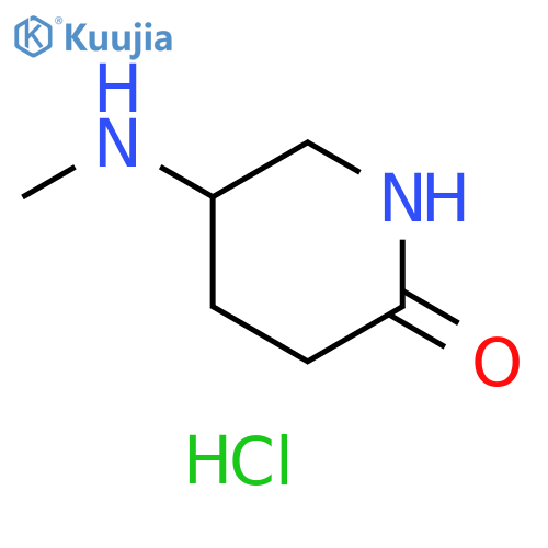 5-(methylamino)piperidin-2-one;hydrochloride structure