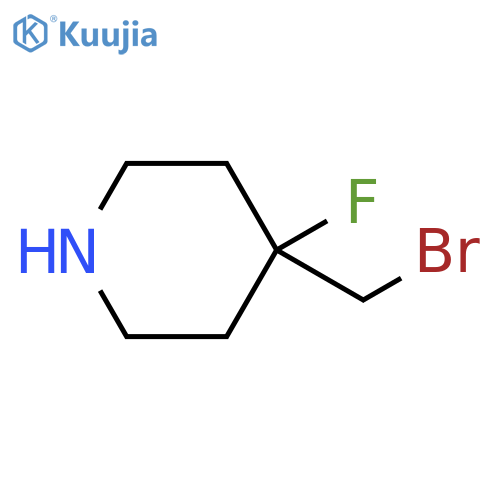 Piperidine, 4-(bromomethyl)-4-fluoro- structure