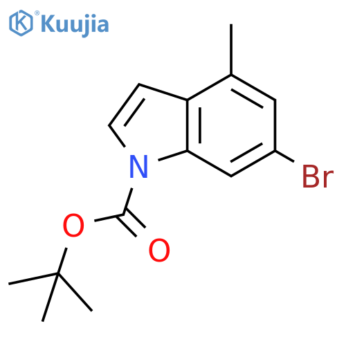 tert-butyl 6-bromo-4-methyl-indole-1-carboxylate structure