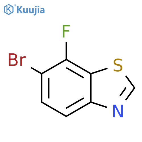 6-bromo-7-fluoro-1,3-benzothiazole structure