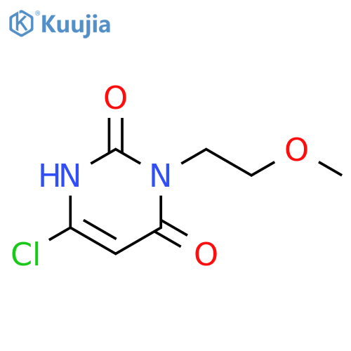 6-chloro-3-(2-methoxyethyl)-1,2,3,4-tetrahydropyrimidine-2,4-dione structure