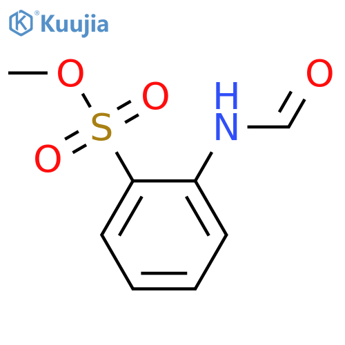 Methyl 2-(formylamino)benzenesulfonate structure