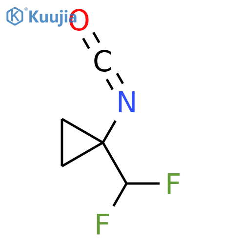 1-(difluoromethyl)-1-isocyanatocyclopropane structure