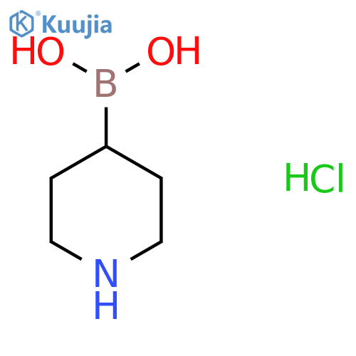 Piperidine-4-boronic acid hydrochloride structure