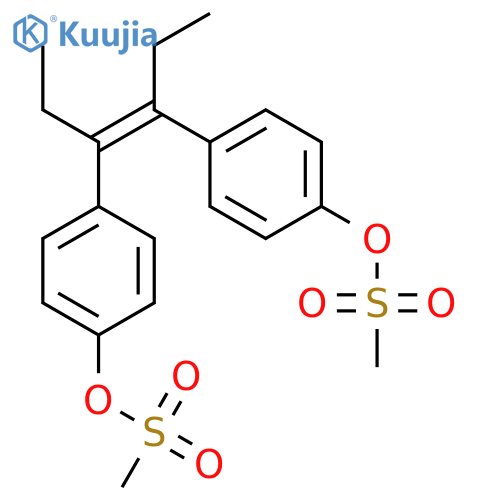 4,4'-Stilbenediol, a,a'-diethyl-, dimethanesulfonate, (E)- (8CI) structure