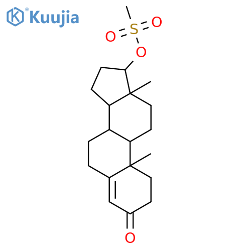 Androst-4-en-3-one,17-[(methylsulfonyl)oxy]-, (17b)- (9CI) structure