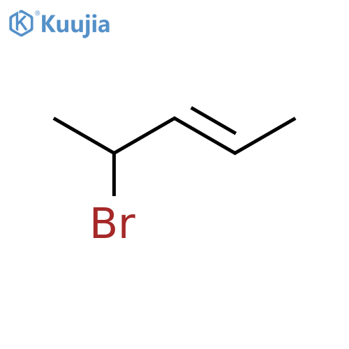 2-Pentene, 4-bromo-, (E)- structure