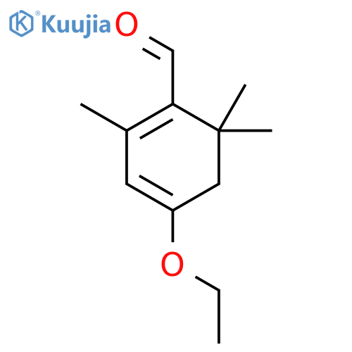 1,3-Cyclohexadiene-1-carboxaldehyde, 4-ethoxy-2,6,6-trimethyl- structure
