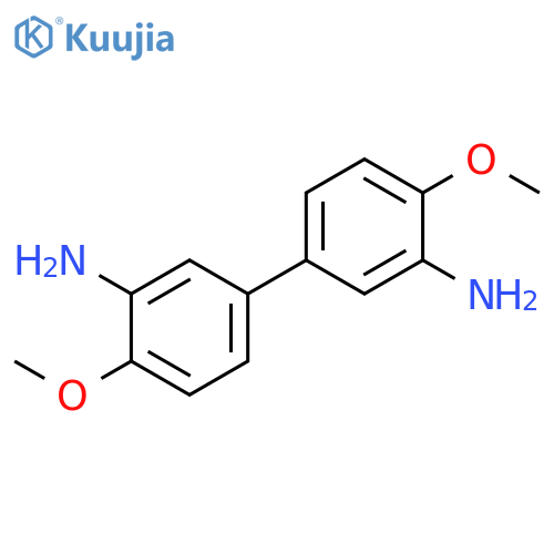 [1,1'-Biphenyl]-3,3'-diamine, 4,4'-dimethoxy- structure