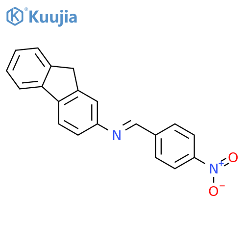 9H-Fluoren-2-amine,N-[(4-nitrophenyl)methylene]- structure
