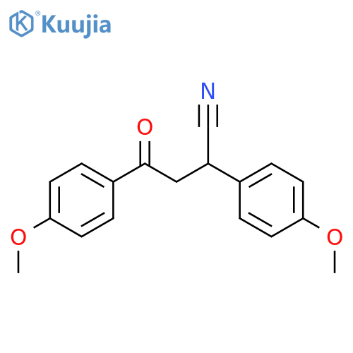 2,4-Bis(4-methoxyphenyl)-4-oxobutanenitrile structure