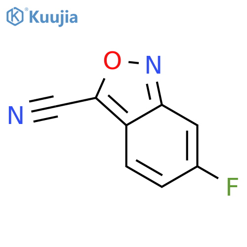 2,1-Benzisoxazole-3-carbonitrile,6-fluoro- structure