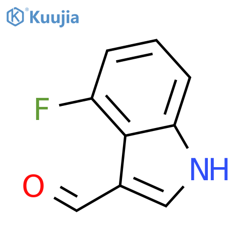 4-Fluoro-1H-indole-3-carbaldehyde structure