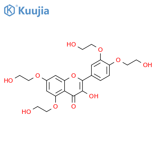 Tetra-O-(β-hydroxyethyl)-quercetins structure