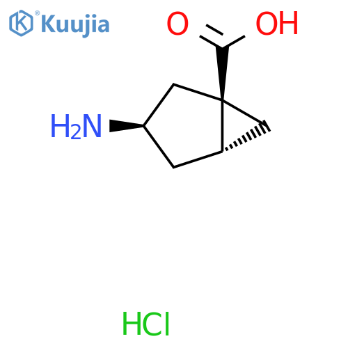 (1R,3R,5R)-3-Aminobicyclo[3.1.0]hexane-1-carboxylic acid;hydrochloride structure