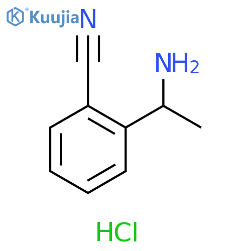 2-(1-AMINOETHYL)BENZONITRILE HYDROCHLORIDE structure