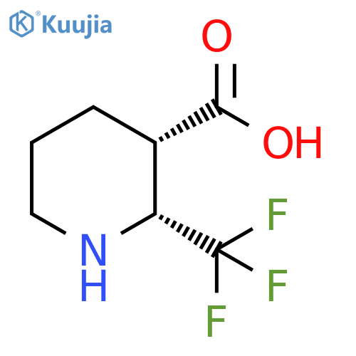 rac-(2R,3S)-2-(trifluoromethyl)piperidine-3-carboxylic acid, cis structure