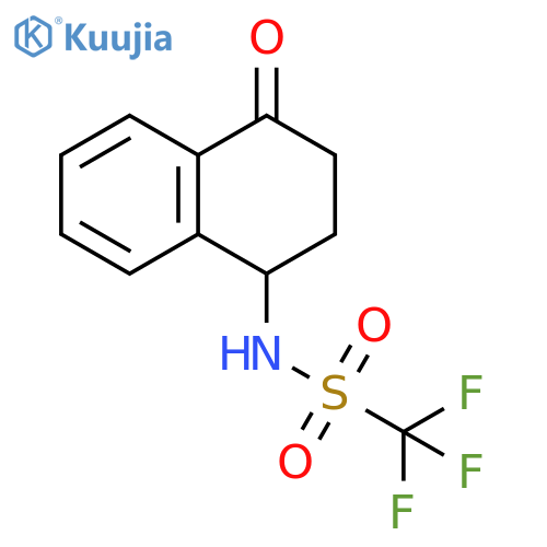 Methanesulfonamide, 1,1,1-trifluoro-N-(1,2,3,4-tetrahydro-4-oxo-1-naphthalenyl)- structure