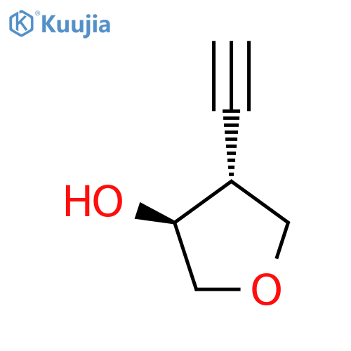 rac-(3R,4S)-4-ethynyloxolan-3-ol structure