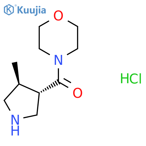 rac-4-(3R,4R)-4-methylpyrrolidine-3-carbonylmorpholine hydrochloride, trans structure