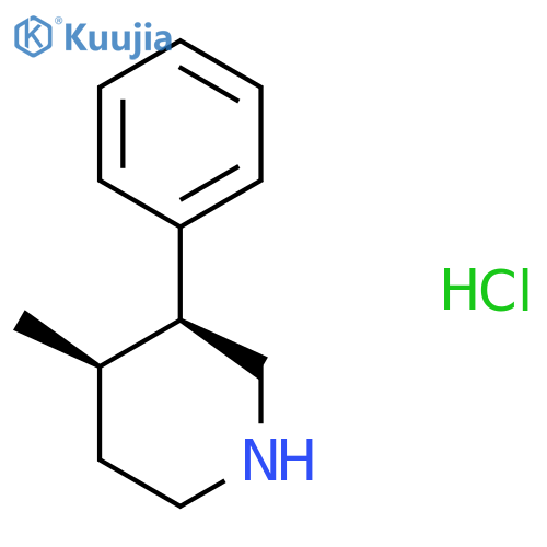 (3S,4R)-4-Methyl-3-phenylpiperidine;hydrochloride structure