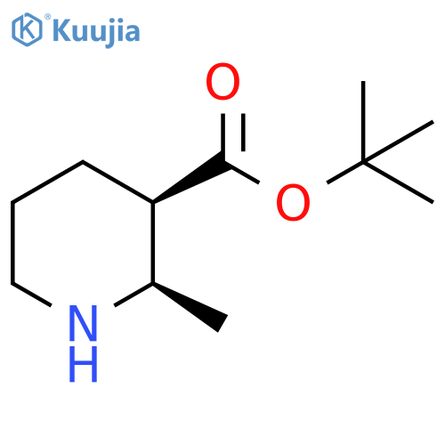 rac-tert-butyl (2R,3R)-2-methylpiperidine-3-carboxylate, cis structure