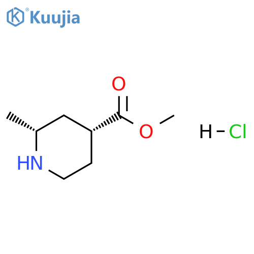 methyl cis-2-methylpiperidine-4-carboxylate;hydrochloride structure