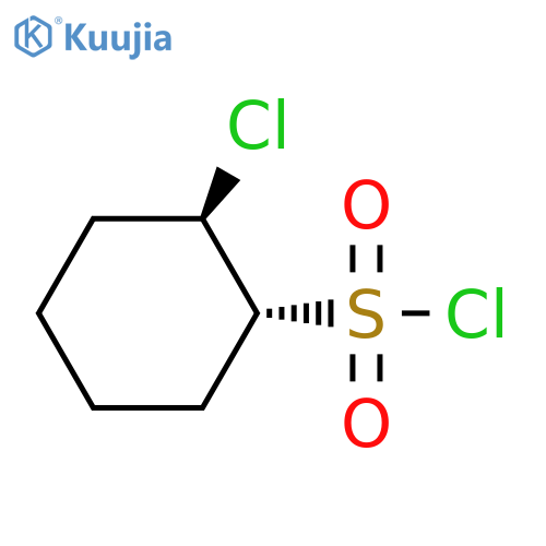 rac-(1R,2R)-2-chlorocyclohexane-1-sulfonyl chloride, trans structure