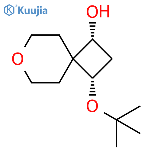 rel-(1R,3S)-3-(1,1-Dimethylethoxy)-7-oxaspiro[3.5]nonan-1-ol structure