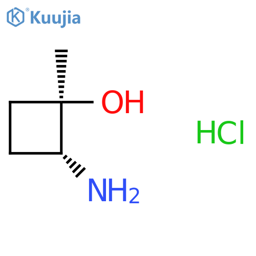 Rac-(1R,2R)-2-amino-1-methylcyclobutan-1-OL hydrochloride structure