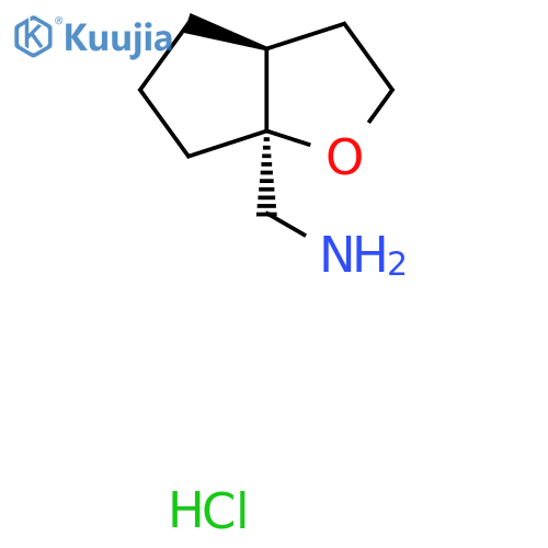 rac-(3aR,6aR)-hexahydro-2H-cyclopentabfuran-6a-ylmethanamine hydrochloride structure
