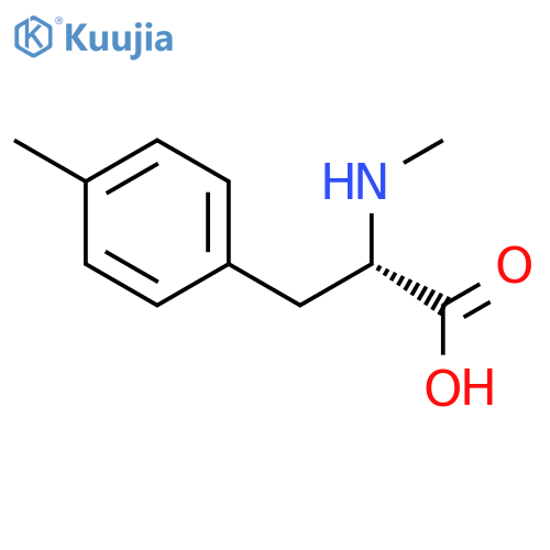 (2S)-2-(methylamino)-3-(4-methylphenyl)propanoic acid structure