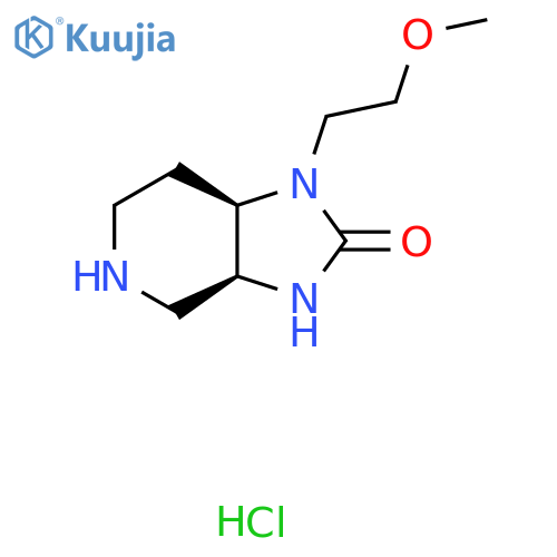 rac-(3aR,7aS)-1-(2-methoxyethyl)-octahydro-1H-imidazo4,5-cpyridin-2-one hydrochloride structure