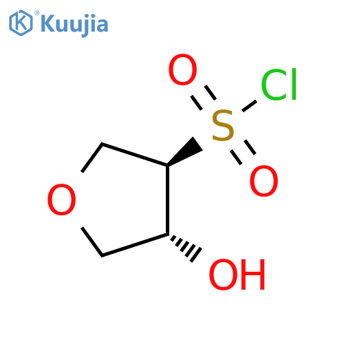 rac-(3R,4R)-4-hydroxyoxolane-3-sulfonyl chloride, trans structure