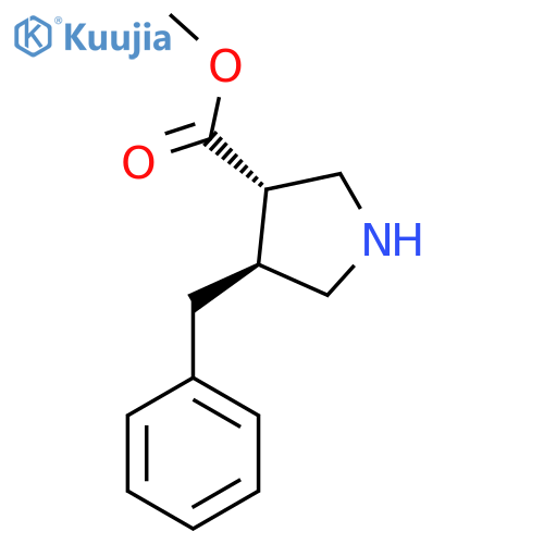 rac-methyl (3R,4R)-4-benzylpyrrolidine-3-carboxylate structure