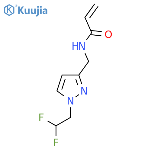 N-{1-(2,2-difluoroethyl)-1H-pyrazol-3-ylmethyl}prop-2-enamide structure