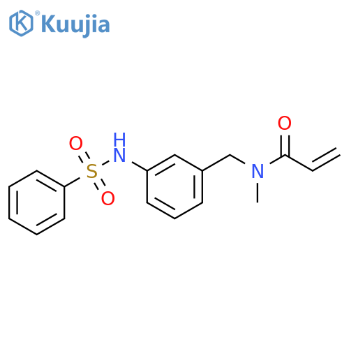 N-Methyl-N-[[3-[(phenylsulfonyl)amino]phenyl]methyl]-2-propenamide structure