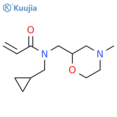 N-(cyclopropylmethyl)-N-(4-methylmorpholin-2-yl)methylprop-2-enamide structure