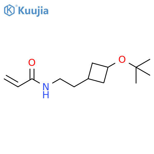 N-{2-3-(tert-butoxy)cyclobutylethyl}prop-2-enamide structure