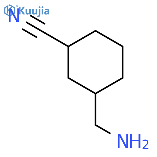 Cyclohexanecarbonitrile, 3-(aminomethyl)- structure